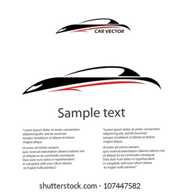vector car icon. fast racing automobile.