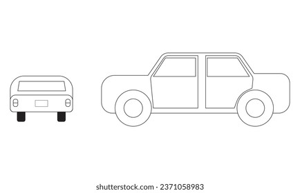 Vector Car Icon for graphic resources, EPS File
