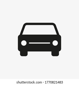 Icono de vehículo vector aislado en fondo blanco.