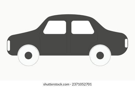 Icono de coche vector, auto. icono monocromo