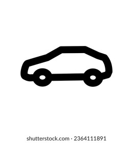 vector car icon on a white background