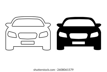 Vector car icon on white background
Vector car icon eps
