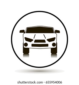 Vector car Icon on white background