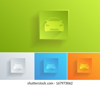 Vector Car Icon Set