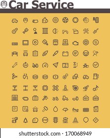 Vector car icon set