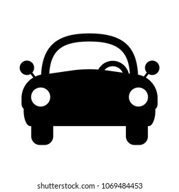 Vector car icon in trendy flat style