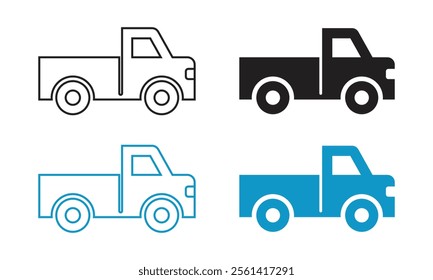 Vector Car Icons In Multiple Style