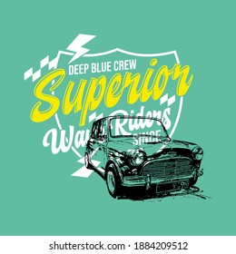 vector de coche, ilustración, diseño, logotipo, emblema, elemento, vector de coche, superior, supercoche, coche clásico, afiche