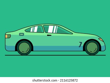 vector car illustration, minimalistic, colorful. Looks bright and has many colors, can be used for website design needs, banners, and promotions