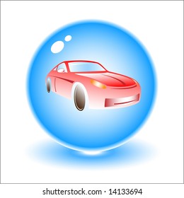 Ilustración del vehículo vector. Simplemente cambia. Otros iconos de transporte que se pueden ver en mi portafolio.