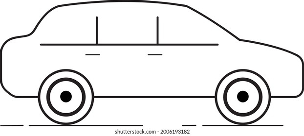 vector car images for children's drawing books and can also be used for poster design. can also be used as an icon for a poster design