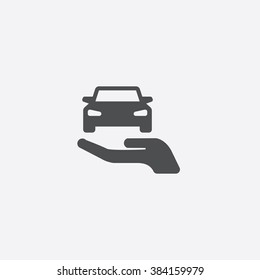 Vector Car Insurance Icon