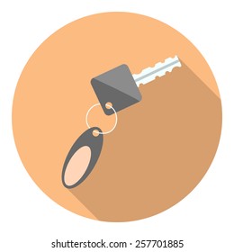 Vector Car Key Icon 