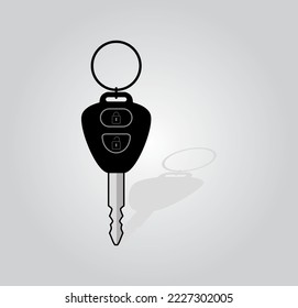 Vector of car keys. Charm of the alarm system. Isolated vector illustration