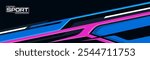 vector car livery design. sporty background design for vehicle vinyl wrap and car branding.