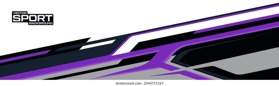 Vektorgrafik-Design. sportliches Hintergrunddesign für Fahrzeug-Vinyl-Verpackung und Auto-Branding.