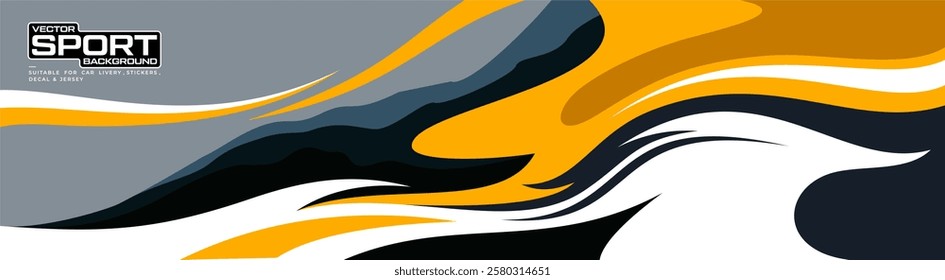 vector car livery graphic with exclusive color. abstract background design for vehicle vinyl wrap.