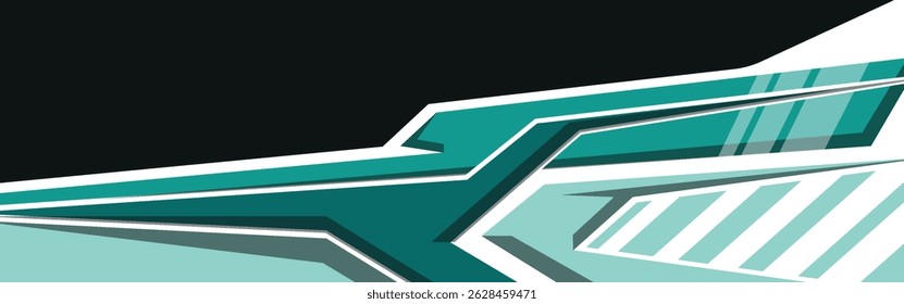 vector car livery graphic with exclusive color. abstract background design for vehicle vinyl wrap.