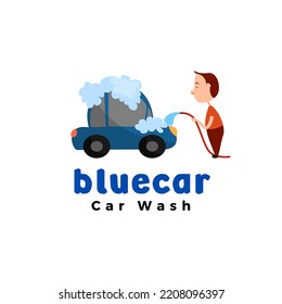 vector car logo image, with an elegant and simple look, top view. perfect for automotive businesses, auto repair shops, car washes and automotive companies