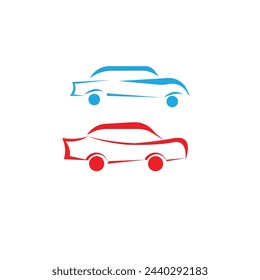 Vector Car Logo oder minimalistische ClipArt