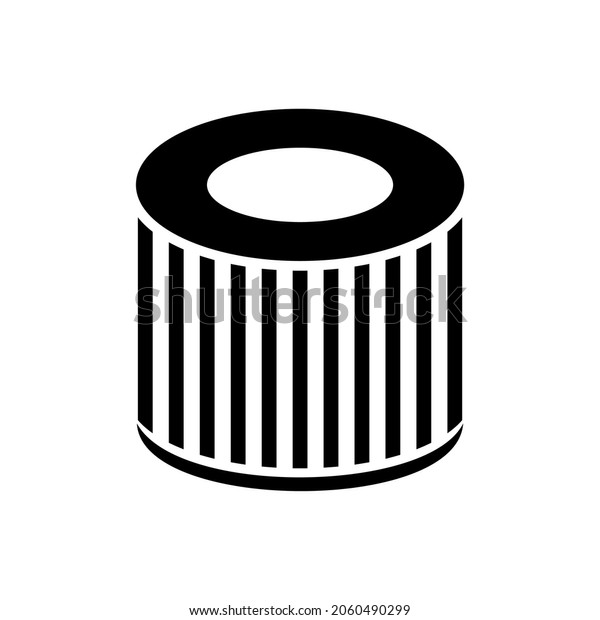 vector car oil filter icon\
flat style