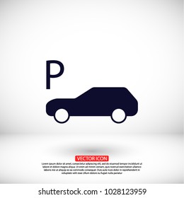 Vector car parking Icon