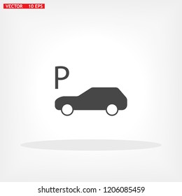 Vector car parking Icon