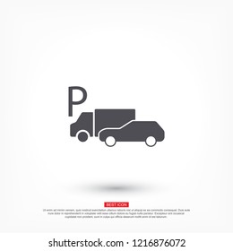 Vector car parking Icon