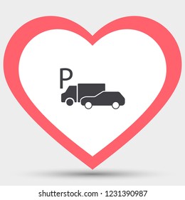 Vector car parking Icon