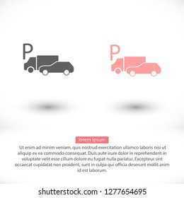 Vector car parking Icon