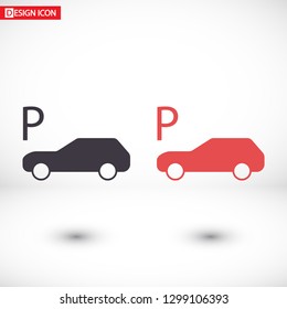 Vector car parking Icon
