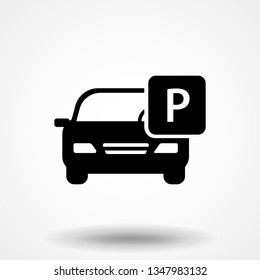 Vector car parking Icon