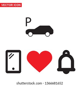 Vector car parking Icon