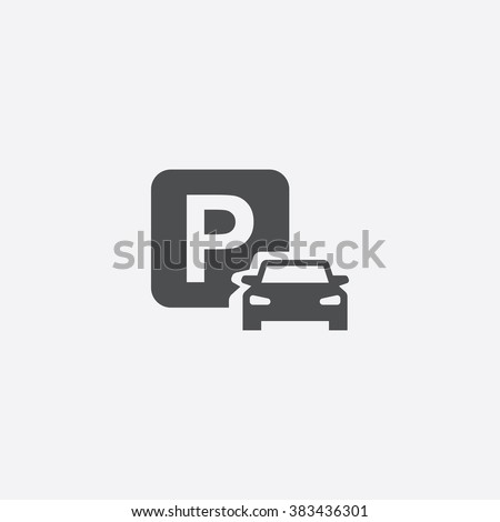 Vector car parking Icon