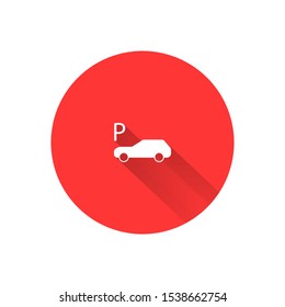 Vector car parking Icon . Lorem Ipsum Illustration design