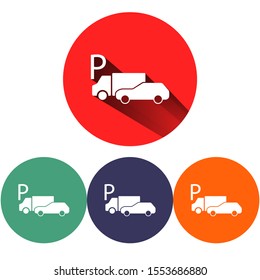 Vector car parking Icon . Lorem Ipsum Illustration design