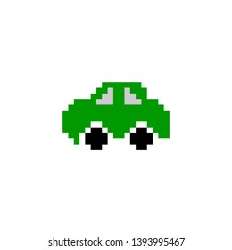Vector car pixel art color