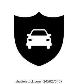 Ilustración de protección o escudo de coche de Vector