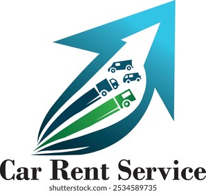 Vector Car Rent Arrow logo