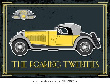 Vector Car From The Roaring Twenties