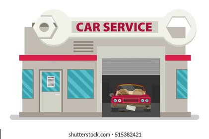 Vector Car Service flat.