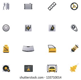 Vector car service and repair icon set. Part 2