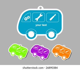 vector car service symbol