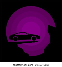 Vektorgrafik-Silhouette-Logo