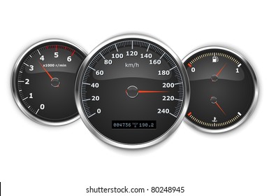 Vector Car Speedometer