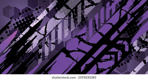 Vector car sticker design. Abstract racing background kit design line graphic for vehicle wrap, eps 10.