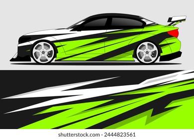 Vektorgrafik-Auto-Aufkleber-Design Graphic abstrakte Linie Rennen Hintergrund-Kit-Design für Fahrzeug, Rennwagen, Rallye