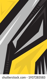 Vector car sticker design. Racing backgrounds for vinyl wrap, race cars, rally, adventure, livery and stickers. Vector graphics. Neon texture pattern.