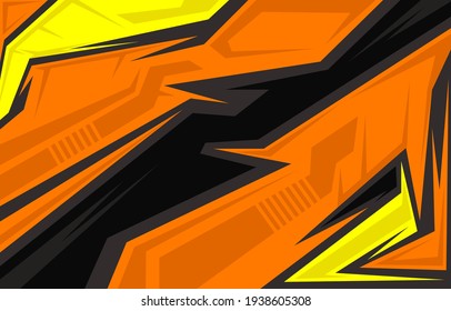 Diseño de pegatinas para vehículos vectores. Antecedentes de carreras de envolvimiento de vinilo, autos de carreras, rally, aventura, librea y pegatinas. Gráficos vectoriales. Patrón de textura de neón.