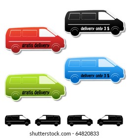 Vector car stickers - gratis delivery